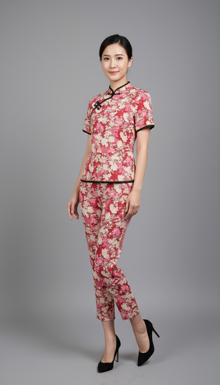 Pink Floral Machai Set